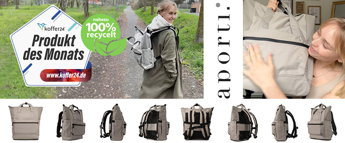 Produktvorstellung: Der Daypack Florence von aporti – Nachhaltigkeit und Vielseitigkeit in einem Rucksack